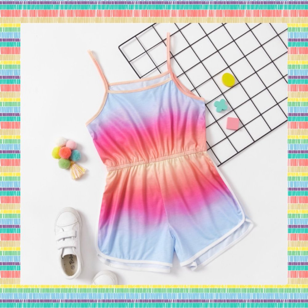 Brand New Girls Tie Dye Romper